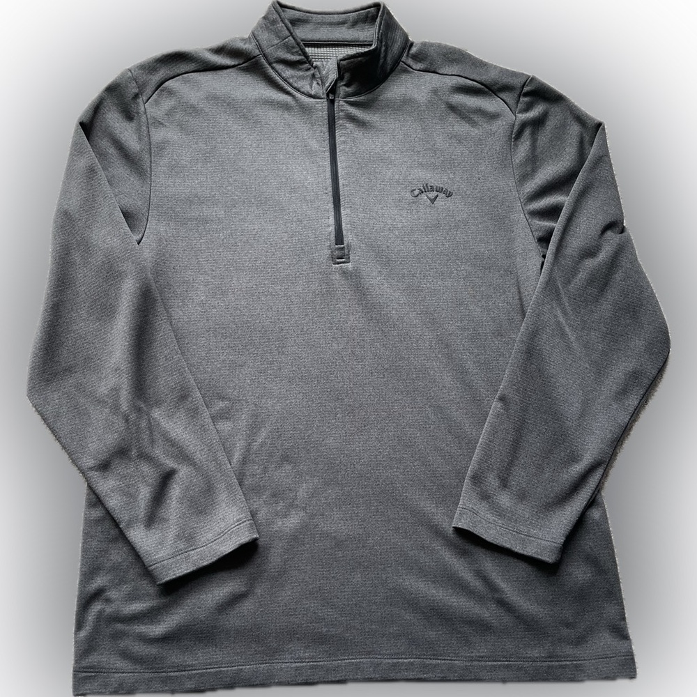 Callaway Mens Quarter Zip Long Sleeve Golf Pullover Sweatshirt | XL